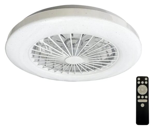 LED Stmievateľné stropné svietidlo s ventilátorom 48W (LCL6340)