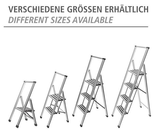 Kovové schodíky 74 cm Alu-Design – Wenko