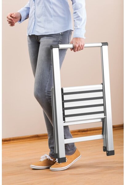 Kovové schodíky 74 cm Alu-Design – Wenko