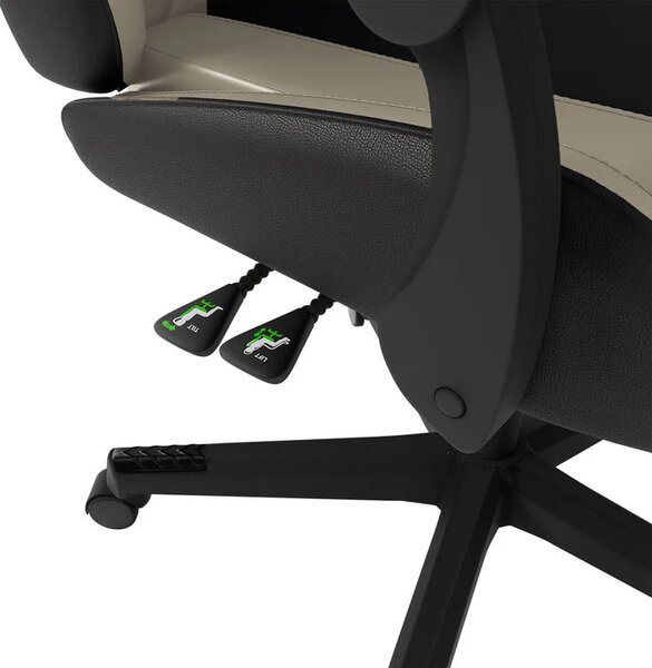 Kancelárska stolička HyperSeat - čierna/béžová