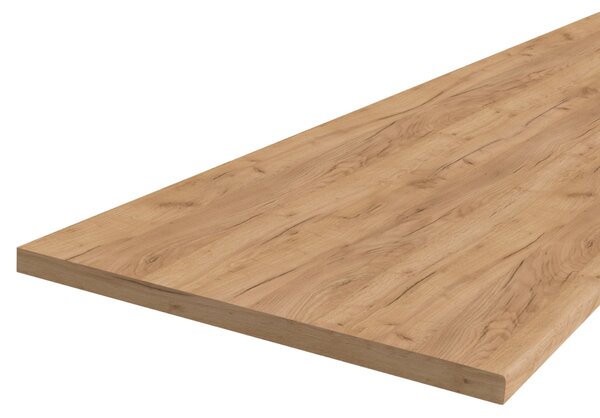 KONDELA Pracovná doska, K003, hrúbka 3,8 cm, dub craft zlatý