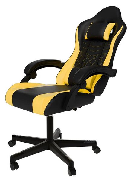 Kancelárska stolička HyperSeat - čierna/žltá