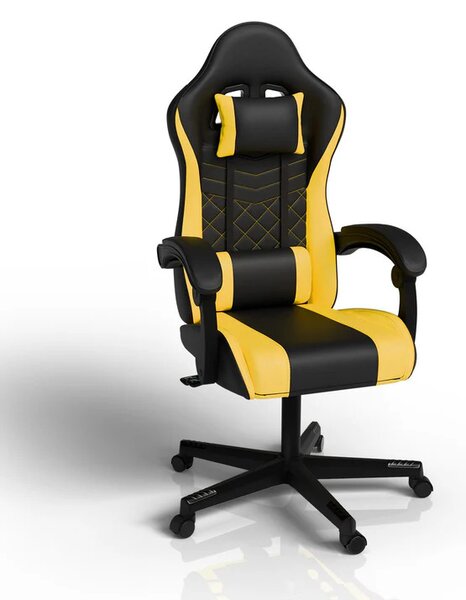 Kancelárska stolička HyperSeat - čierna/žltá