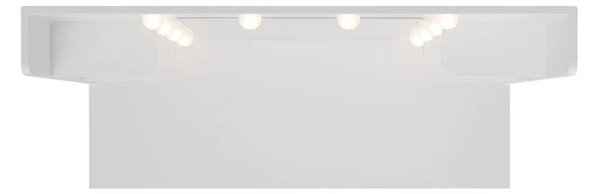 Toaletný stolík Malia s LED osvetlením - biely