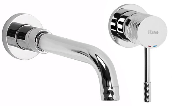 Rea Lungo Diamond, podomietková umývadlová batéria + BOX, chrómová, REA-B6382