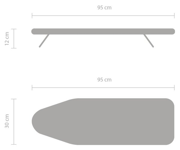 Stolová žehliaca doska Metallised S – Brabantia