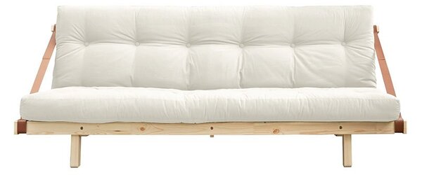 Biela Variabilná pohovka Jump – Clear lacquered/Natural 70 × 203 × 106 cm KARUP DESIGN