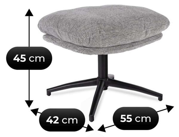 Hojdacie kreslo Sanur, sivá