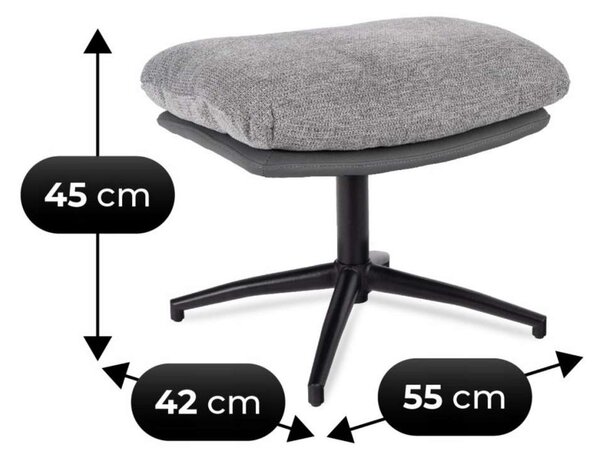 Hojdacie kreslo Sanur 2, sivá