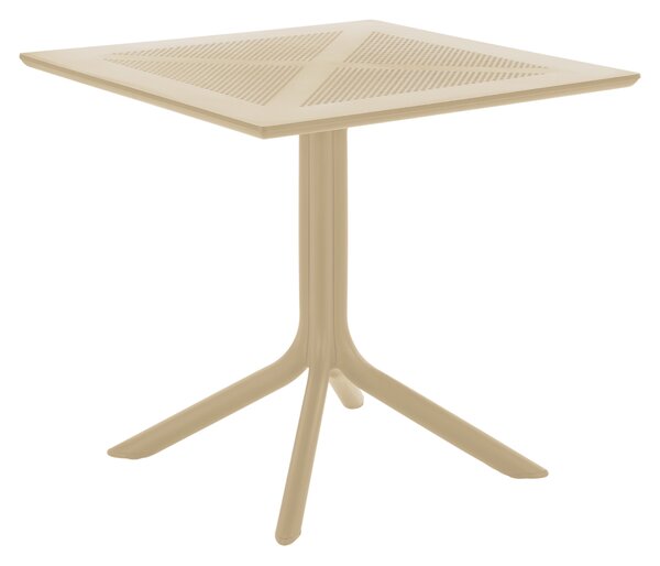 KONDELA Záhradný stôl, sivohnedá Taupe, DENTON NEW
