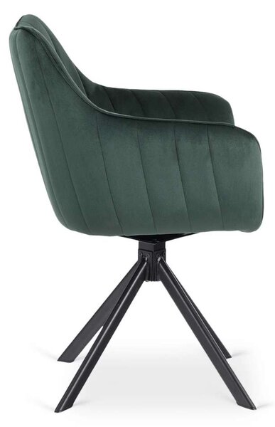 Jedálenská stolička Pinzo Velvet, zelená