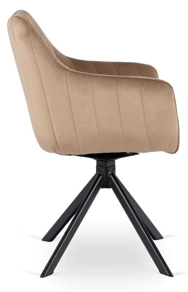 Jedálenská stolička Pinzo Velvet, béžová