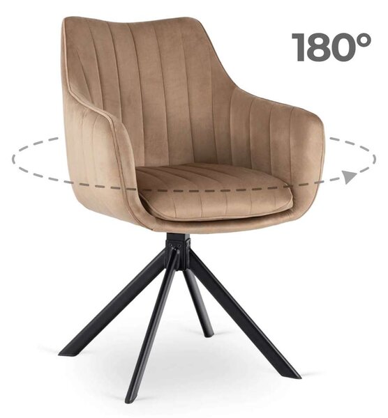 Jedálenská stolička Pinzo Velvet, béžová