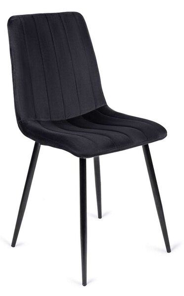 Jedálenská stolička Vabo Velvet, čierna