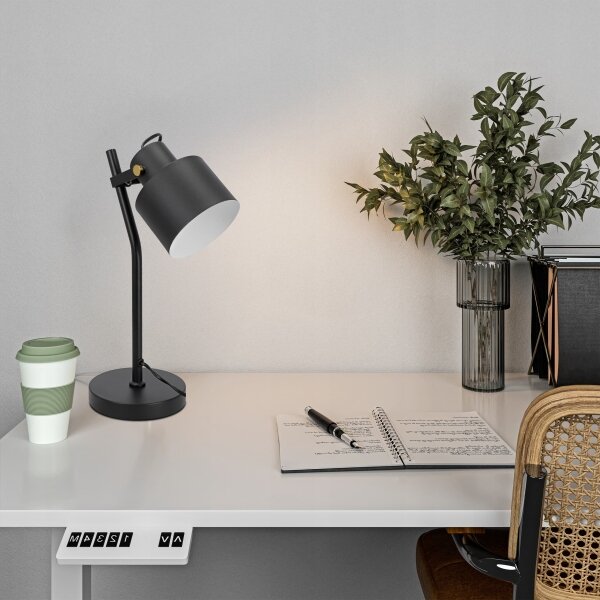 Stolová lampa 1xE27/40W/230V čierna