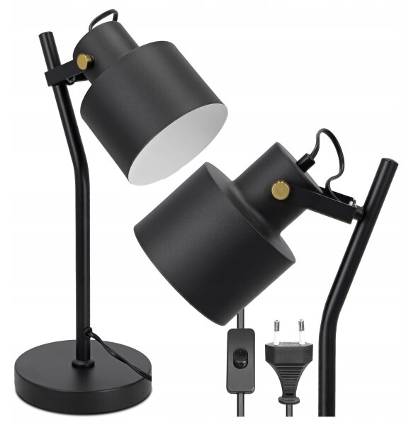 Stolová lampa 1xE27/40W/230V čierna
