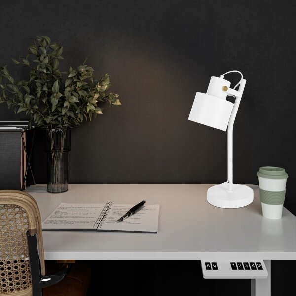 Stolná lampa 1xE27/40W/230V biela