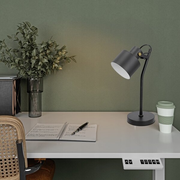 Stolová lampa 1xE27/40W/230V čierna