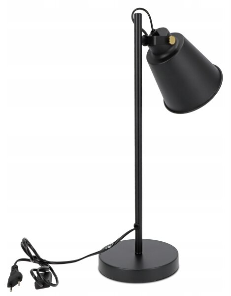 Stolná lampa 1xE27/40W/230V čierna