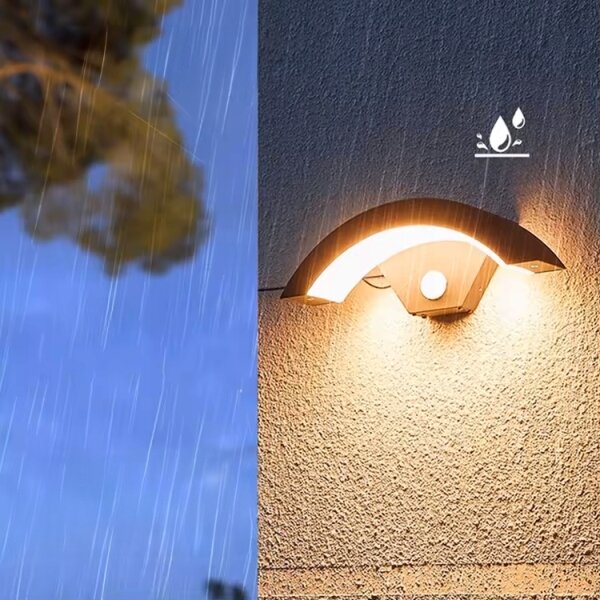 LED vonkajšie nástenné svietidlo s čidlom LED/10W/230V IP54 čierne