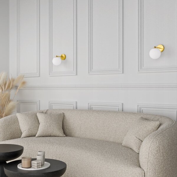 Nástenná lampa 1xG9/40W/230V zlatá/biela