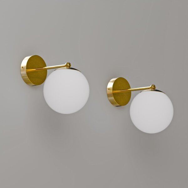 Nástenná lampa 1xG9/40W/230V zlatá/biela