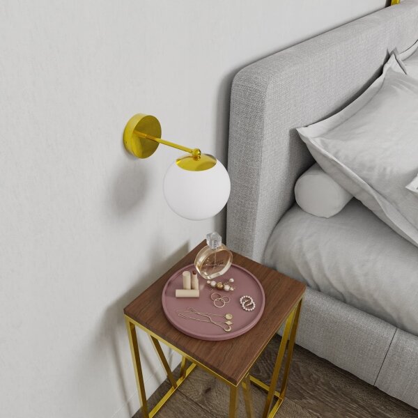 Nástenná lampa 1xG9/40W/230V zlatá/biela