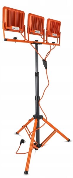 LED reflektor so stojanom 3xLED/50W/230V 4500K IP65 oranžový