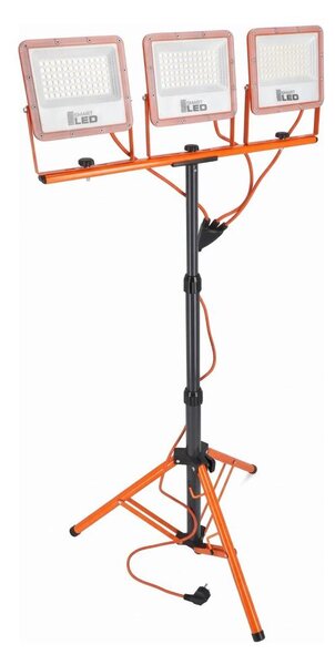 LED reflektor so stojanom 3xLED/50W/230V 4500K IP65 oranžový