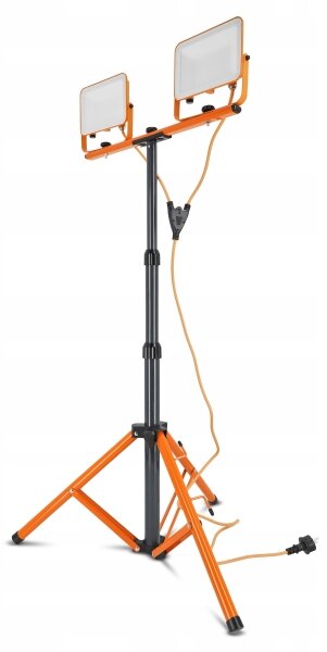 LED reflektor so statívom 2xLED/50W/230V 4500K IP65 oranžový