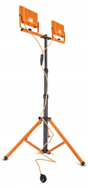 LED reflektor so statívom 2xLED/50W/230V 4500K IP65 oranžový