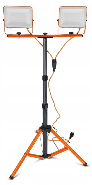 LED reflektor so statívom 2xLED/50W/230V 4500K IP65 oranžový