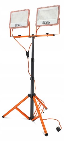 LED Reflektor so stojanom 2xLED/100W/230V 4500K IP65 oranžová