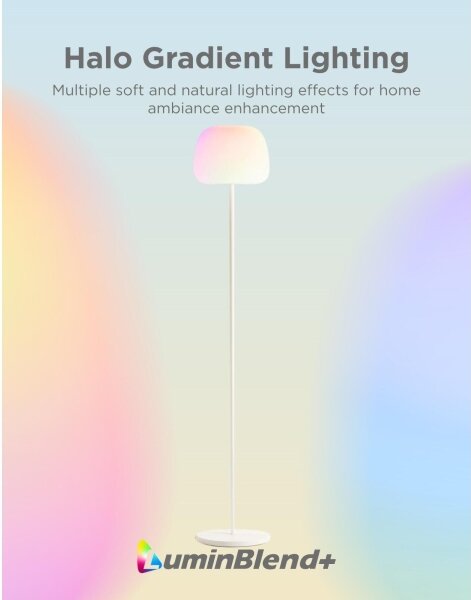 Govee - LED RGBICWW stmievateľná stojaca lampa LANTERN MATTER LED/24W/230V Wi-Fi 160 cm