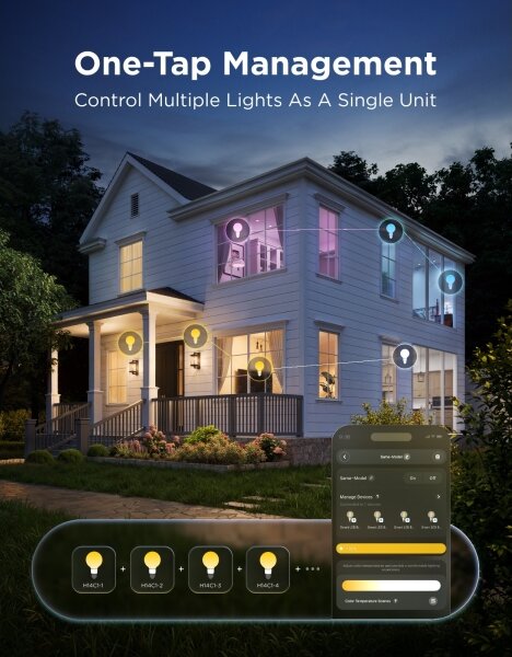 Govee - LED RGBWW Stmievateľná žiarovka Smart MATTER G80 E27/5W/230V 2700-6500K Wi-Fi
