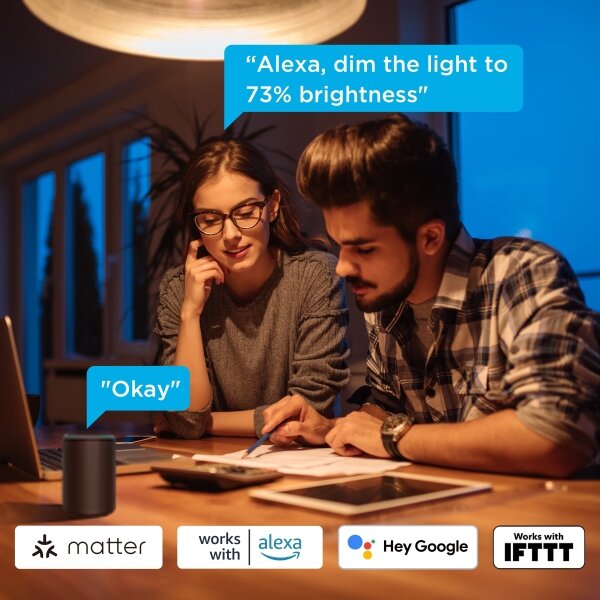 Govee -SADA 2x LED Stmievateľná žiarovka Smart MATTER E27/9W/230V 2700-6500K Wi-Fi