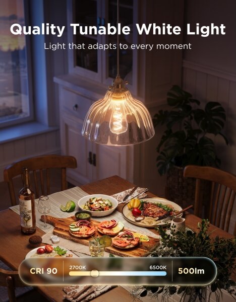 Govee - LED RGBWW Stmievateľná žiarovka Smart MATTER ST64 E27/5W/230V 2700-6500K Wi-Fi