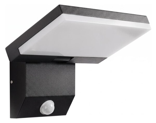 LED Vonkajšie nástenné svietidlo so senzorom LED/18W/230V IP44 čierna