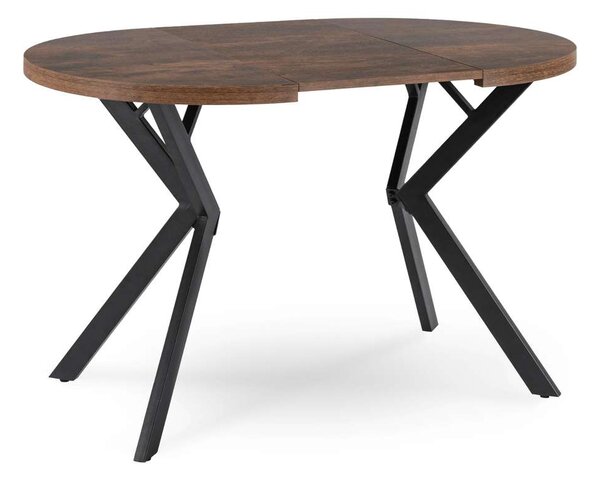 Jedálenský stôl Peros, tmavý dub / čierna