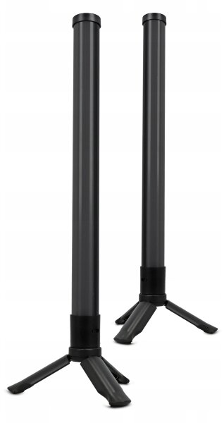 SADA 2x LED RGBIC stmievateľná stolná lampa LED/5W/5V čierna + diaľkové ovládanie