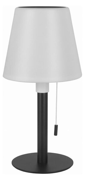 LED stmievateľná solárna lampa LED/2W/5V USB 1200 mAh IP44 biela/čierna