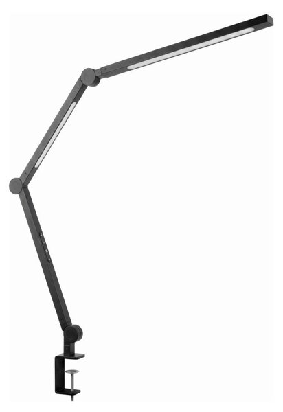 LED Stmievateľná dotyková flexibilná stolová lampa s klipom LED/12W/230V čierna
