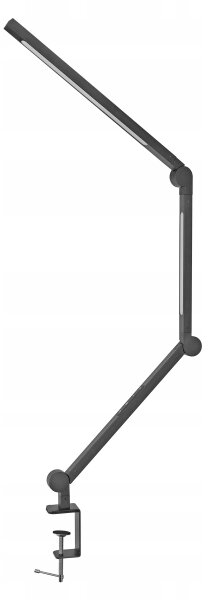 LED Stmievateľná dotyková flexibilná stolová lampa s klipom LED/12W/230V čierna