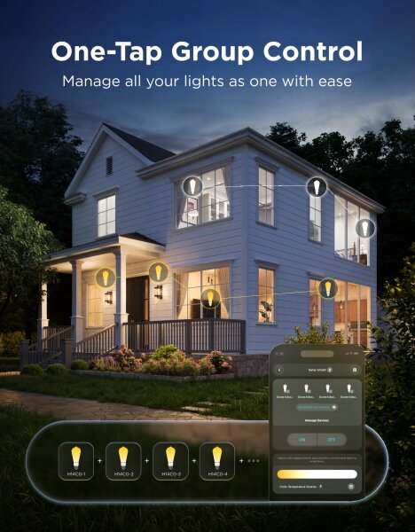 Govee-SADA 2xLED RGBWW St žiarovka Smart MATTER ST64 E27/5W/230V 2700-6500K Wi-Fi