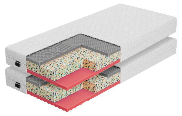 KONDELA Matrace, set 2 ks, 18 cm, 90x200 cm, ARONY