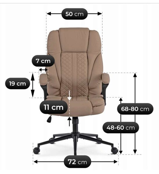 Kancelárske kreslo Fargin 2, béžová