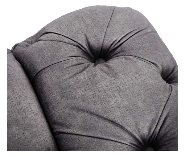 Kreslo Casur Velvet, sivá