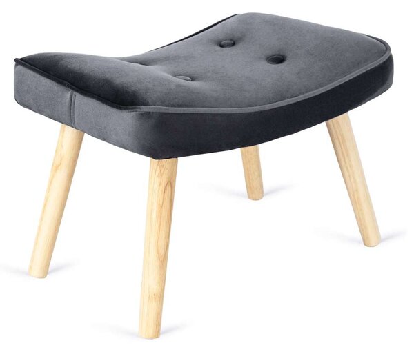 Kreslo Hatren Velvet, sivá