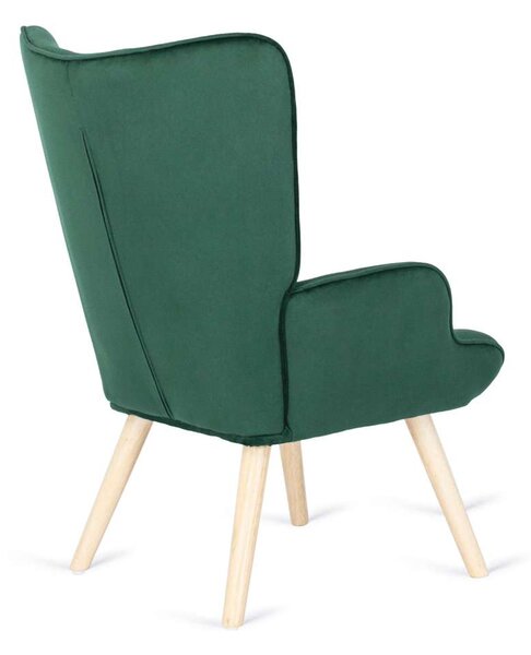 Kreslo Hatren Velvet, zelená