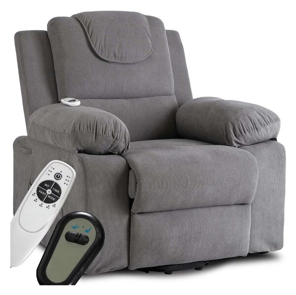 Masážne kreslo Leral 2, sivá